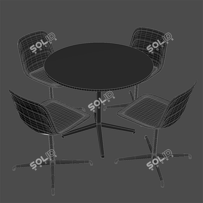 Grade Chair + Archal Table X: The Perfect Combination 3D model image 2