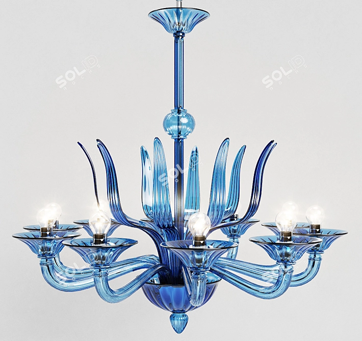Elegant De Majo Chandelier 7077 3D model image 1