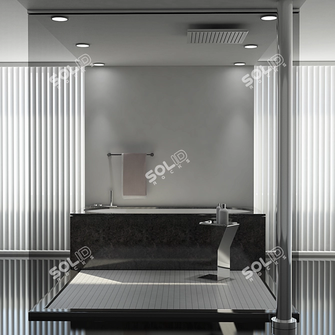 Villeroy & Boch Cetus Bath & Shower Combo 3D model image 1