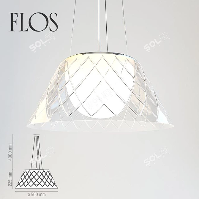 Stunning FLOS Pendant Light 3D model image 1