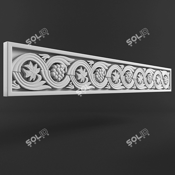 Elegant Facade Accent 3D model image 1