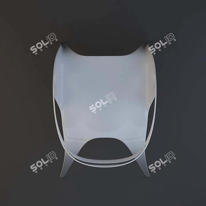 Futuristic Go Stacking Chair 3D model image 3