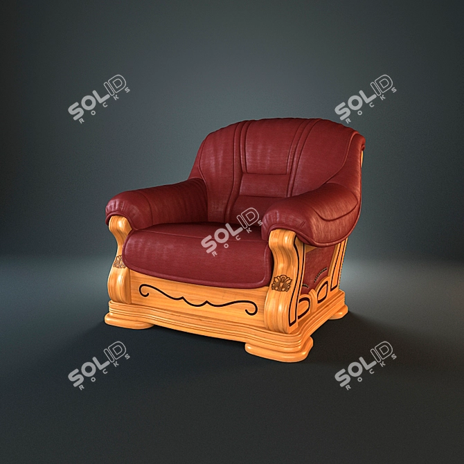 Pinskdrev Consul 21 Armchair 3D model image 1