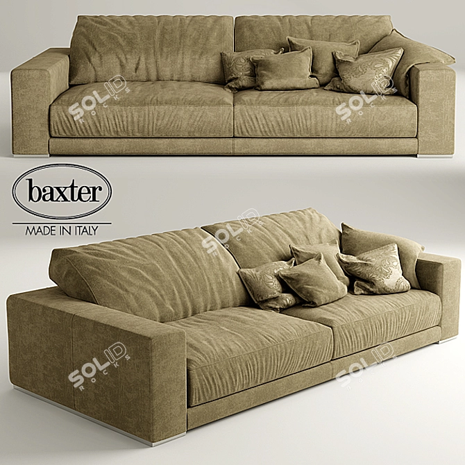 BUDAPEST Sofa: Comfort & Style Together 3D model image 1