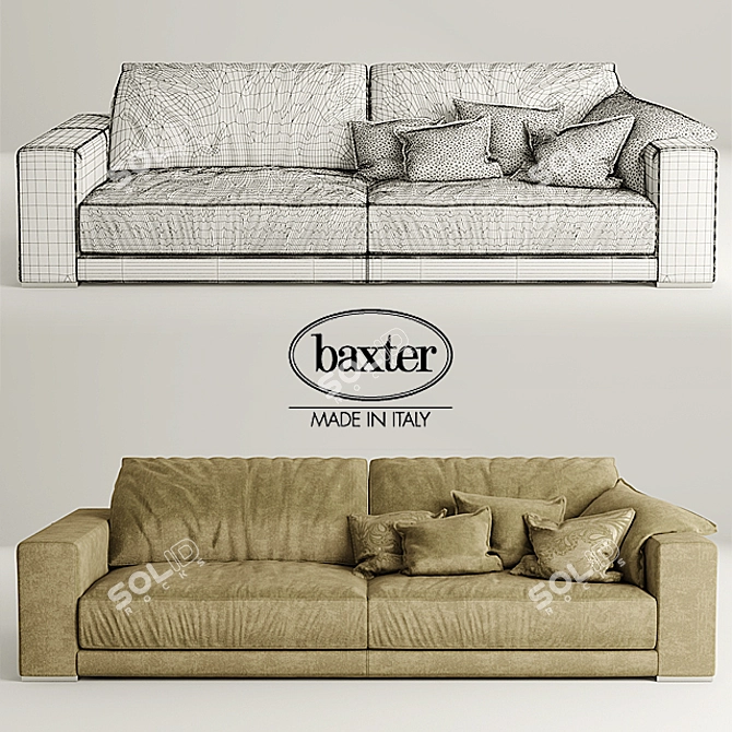 BUDAPEST Sofa: Comfort & Style Together 3D model image 3