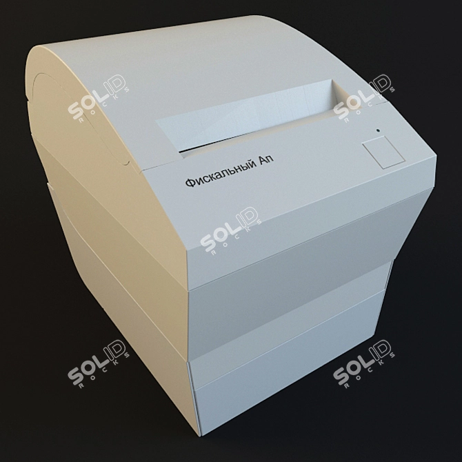  High-Quality Model for Printer Fiscal Checks 3D model image 1