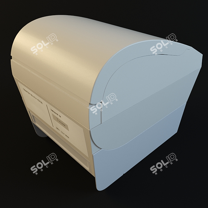  High-Quality Model for Printer Fiscal Checks 3D model image 2