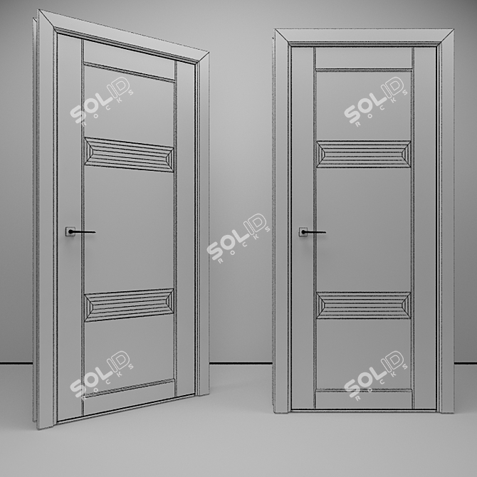 Volhovec EGO 6111 DSE: Stylish and Secure Doors 3D model image 2