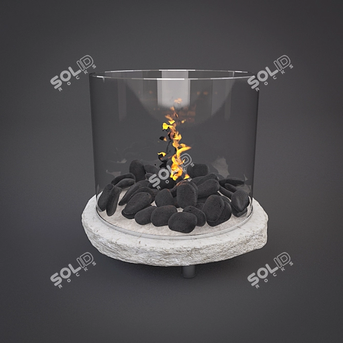 Planika Decor Bio Fireplace 3D model image 1