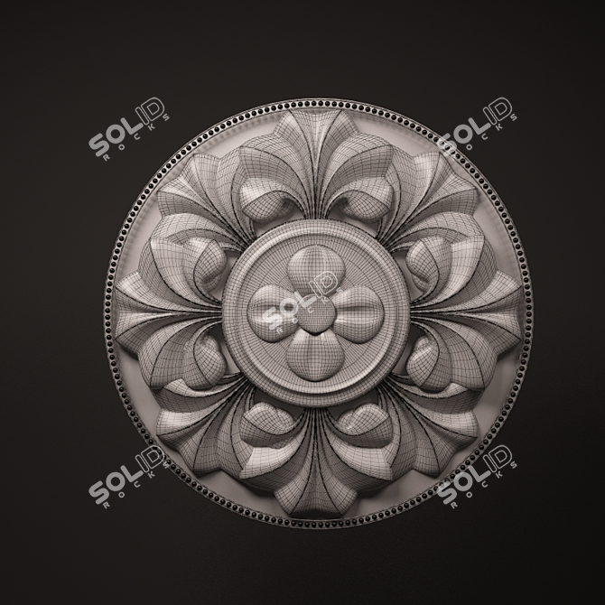 Classic Ceiling Outlet 3D model image 2