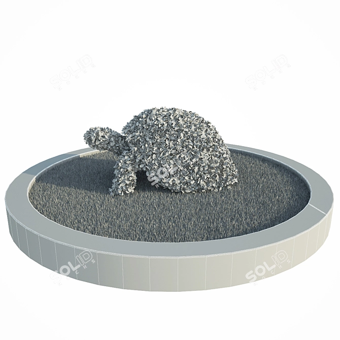 Turtle Topiary: Greenery Harmony 3D model image 3