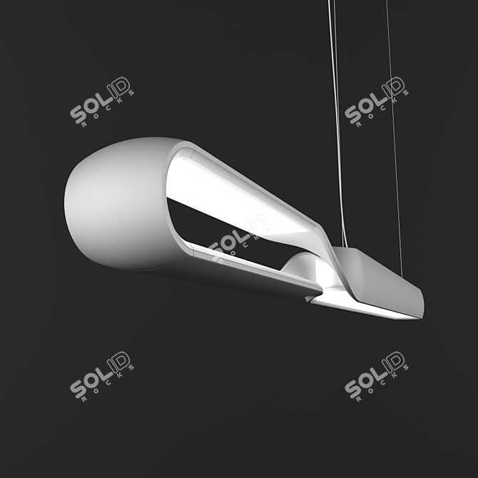 Infinite Elegance: QisDESIGN Pendant Light 3D model image 1
