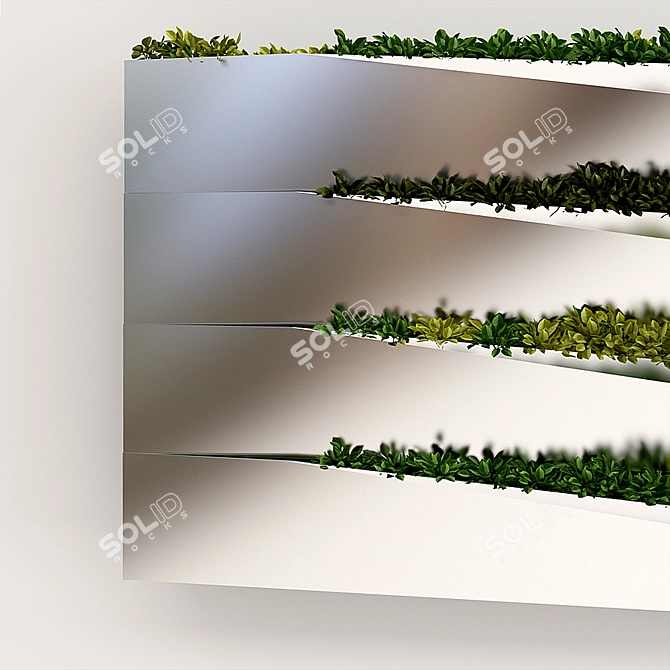 Reflective Glass Mirror: Unique Design 3D model image 3