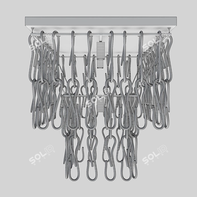 Elegant Medusa-inspired Chandelier 3D model image 2