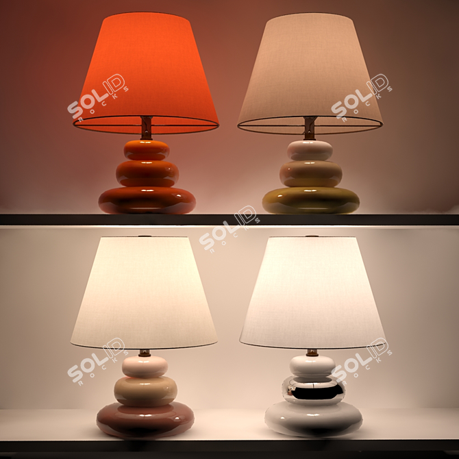 Ness Hoff Table Lamp - 4 Colors, 15,404 Triangles 3D model image 2