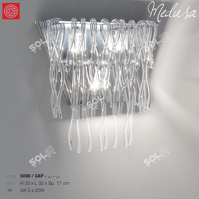 Stunning Medusa Art Piece 3D model image 1