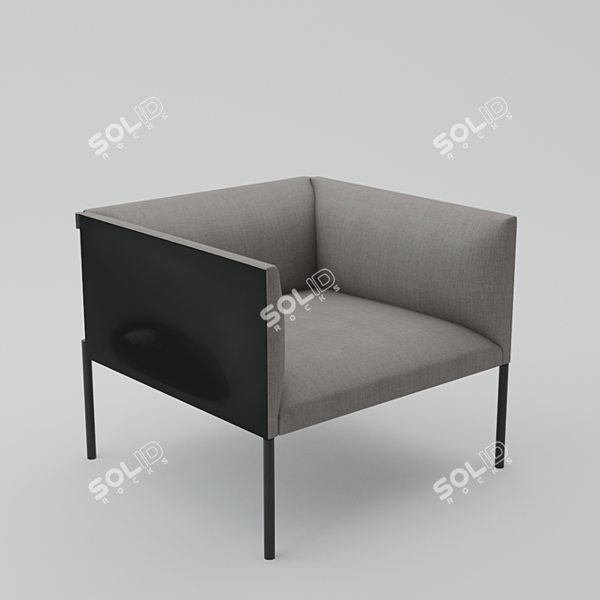 Luxury Hollow Armchair - B&B Italia 3D model image 1