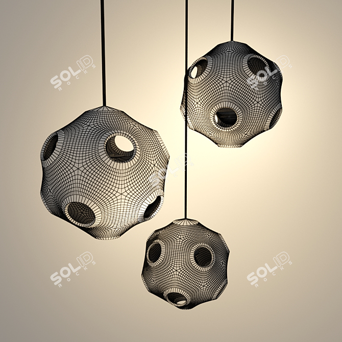 Modern Ceiling Light Set HL521 3D model image 3