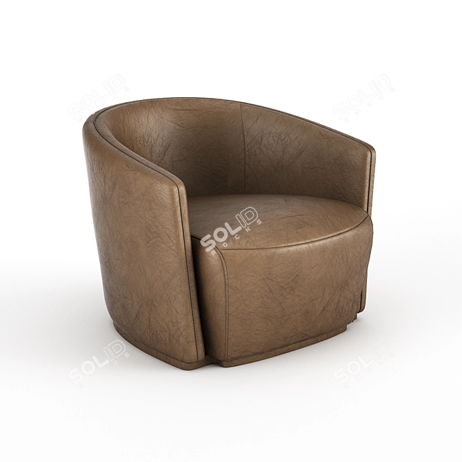 Luxury Nicole Armchair by Ulivi 3D model image 1