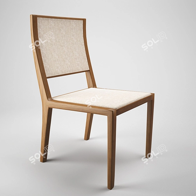 Modern Dining Chair. 3D model image 1