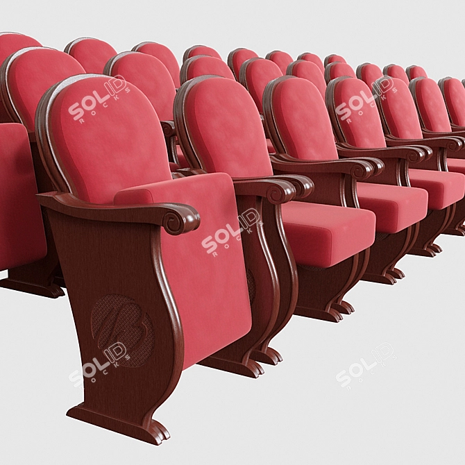 Triangular Turbopowered Theater Seating 3D model image 2