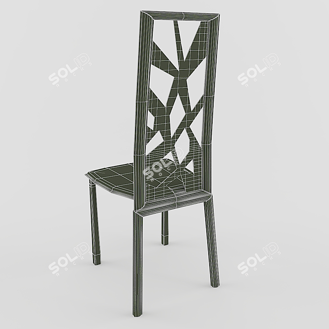 AIRNOVA Cathy Chair: Sleek, Stylish, and Comfortable 3D model image 3