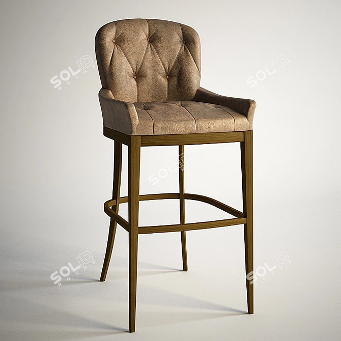 Grosvenor Barstool: Elegant HoReCa Seating 3D model image 1