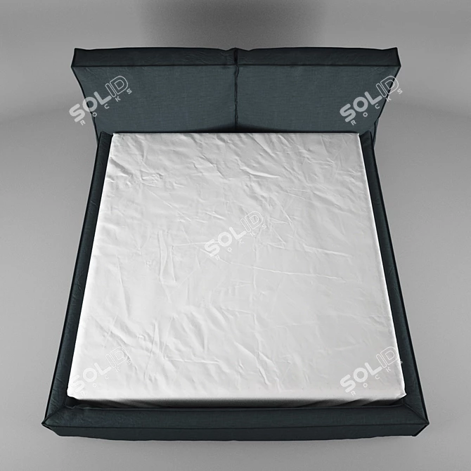 Bonaldo Fluff Bed - Complete Bedding Set 3D model image 3