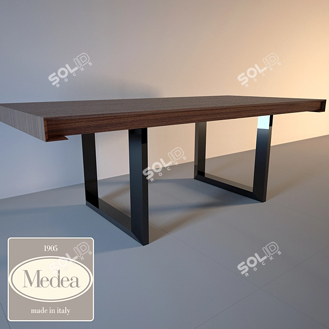 Elegant Medea Italian Desk 3D model image 1