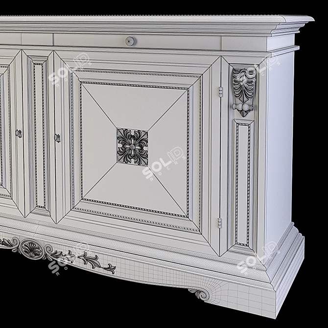 Elegant Stella Del Mobile Buffet 3D model image 2