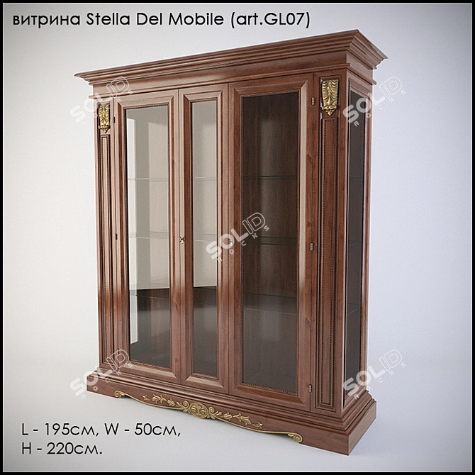 Stella Del Mobile Showcase (art.GL07) 3D model image 1