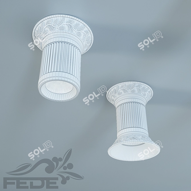 Fede Vienna Pendant Light 3D model image 3