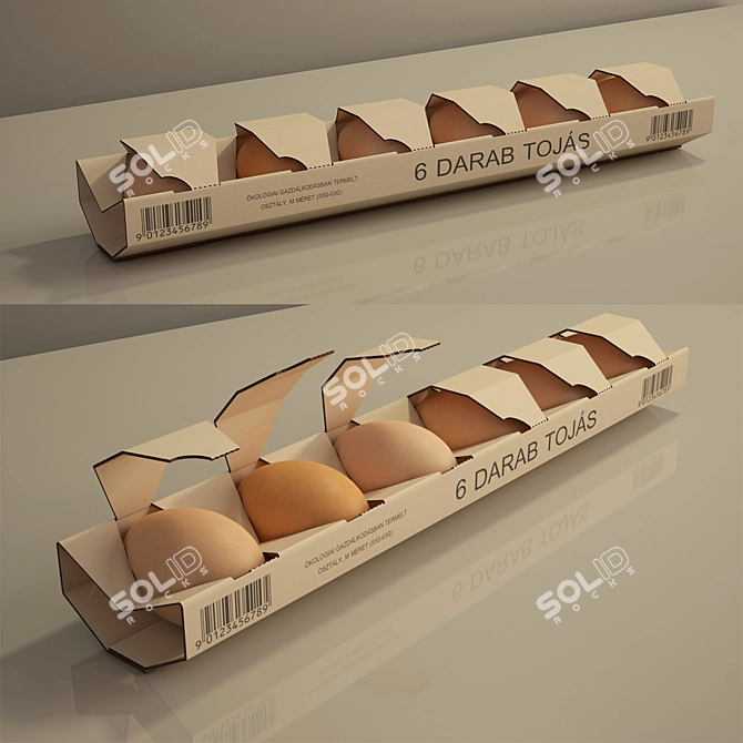 Title: Egg Package Solution 3D model image 1