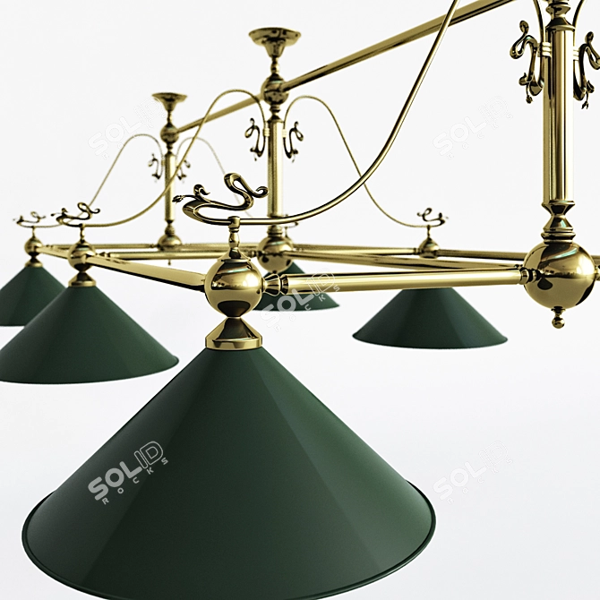 Modern Billiard Lamp - Chelsom BI / 4016/6 3D model image 2