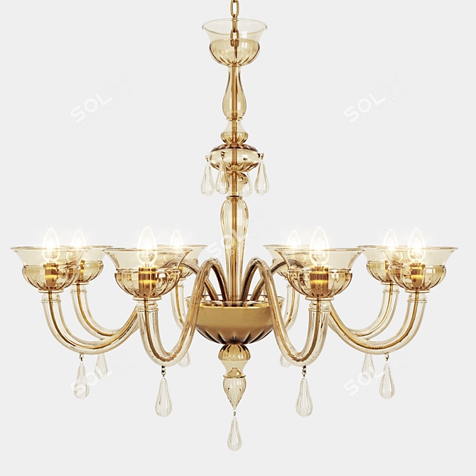 Contemporary DE MAJO Chandelier 3D model image 1