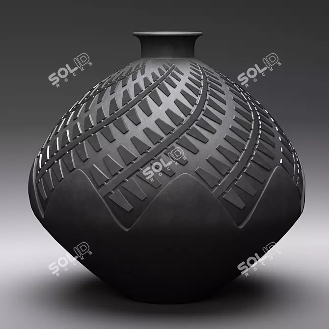 Natural Stone Vase 3D model image 1