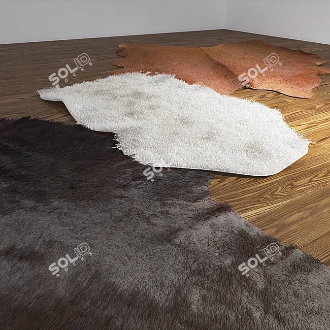 Title: Cosy Animal Skin Rugs from IKEA 3D model image 1