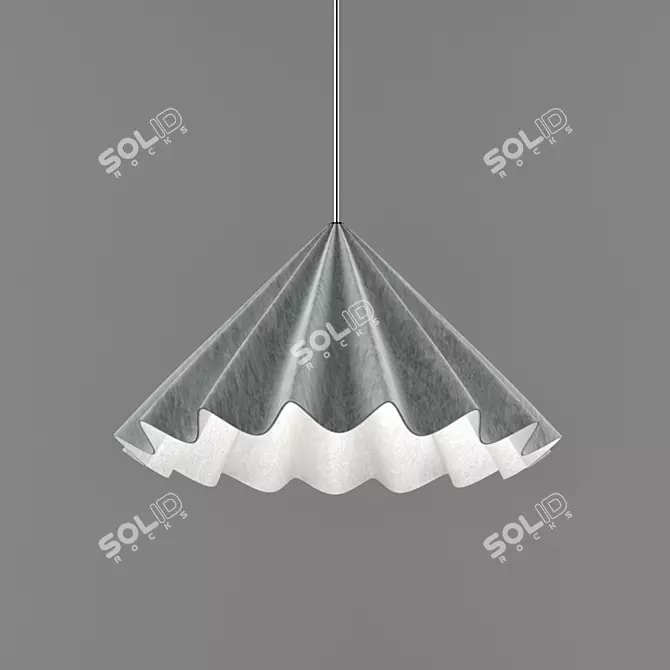 Elegant Motion Pendant 3D model image 1