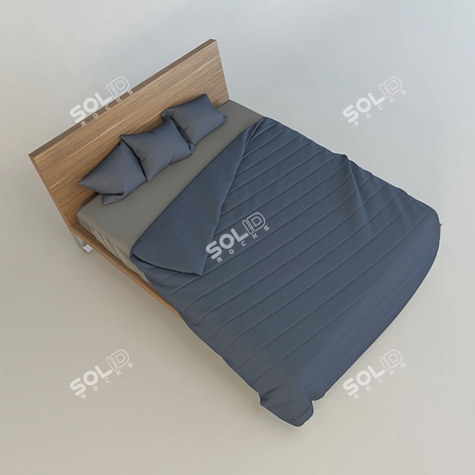 Jesse Letti Bed - Italian Design 3D model image 2