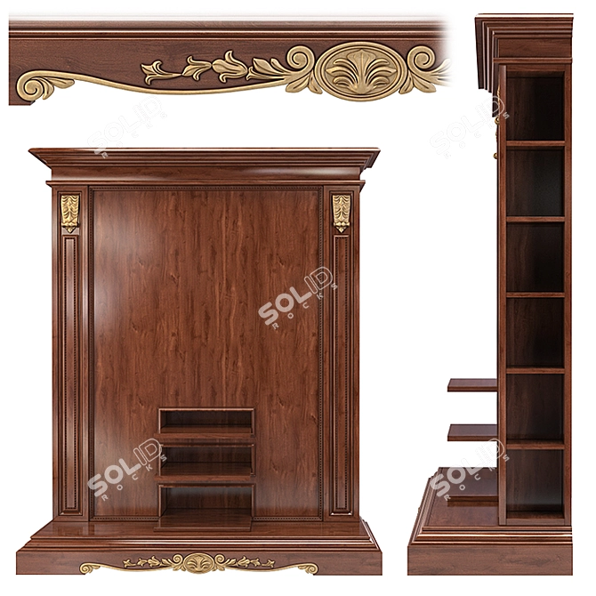  Elegant Storage TV Unit Stella Del Mobile 3D model image 3