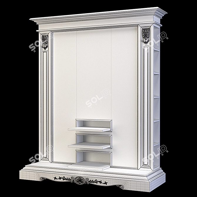  Elegant Storage TV Unit Stella Del Mobile 3D model image 4