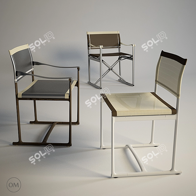 Mirto Outdoor Chair: Modern Elegance for Your Patio 3D model image 1