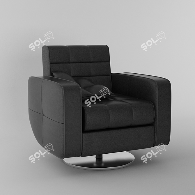 Sleek and Stylish Modern Chair 3D model image 1