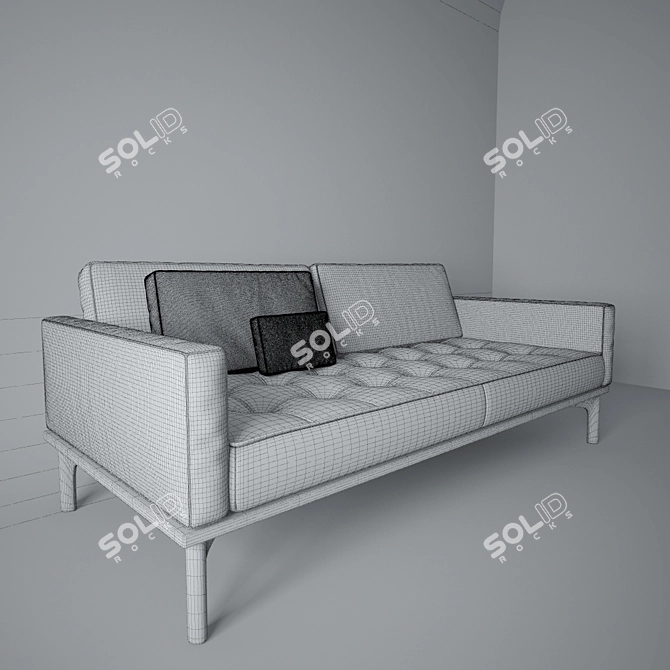 Wittmann Joyce Short Sofa 3D model image 3