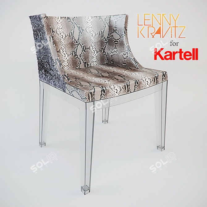 Title: Lenny Kravitz Chair: Exotic Simplicity with Kartell 3D model image 1