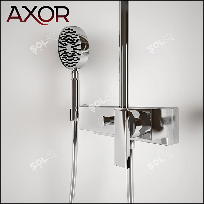 Luxurious Shower Experience 3D model image 2