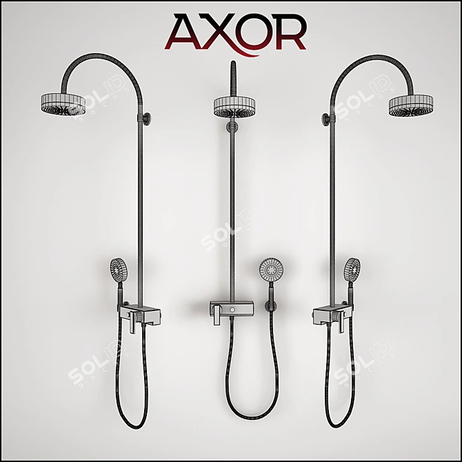 Luxurious Shower Experience 3D model image 3