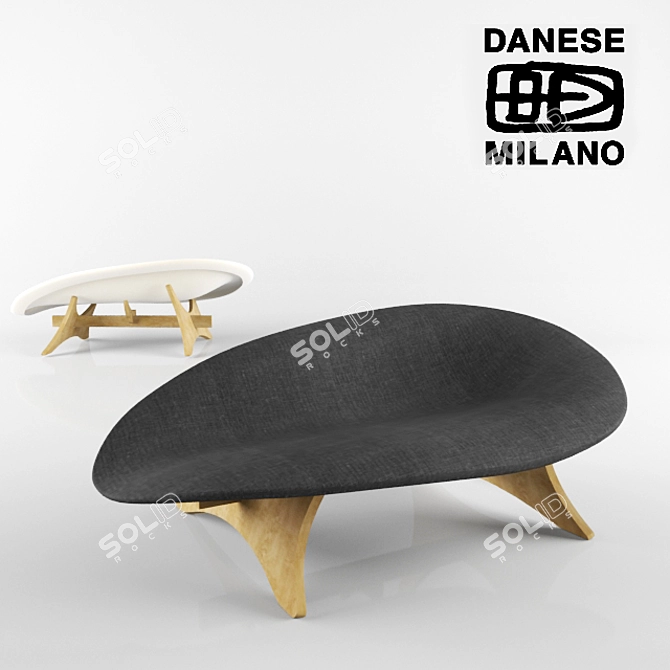 Danese Milano Cocoa Sofa 3D model image 1