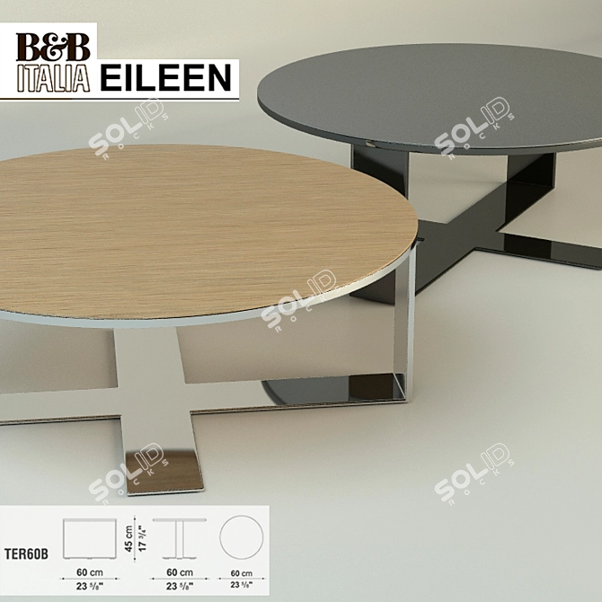 Elegant B&B Italia Eileen Coffee Table 3D model image 2