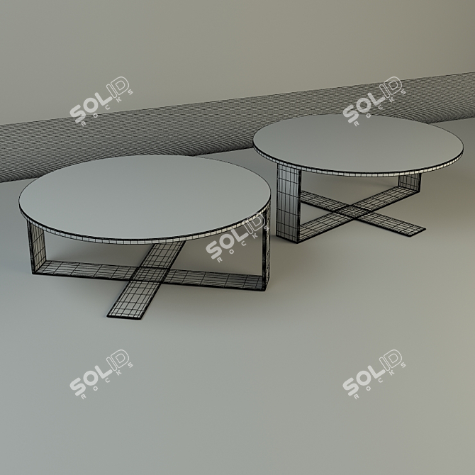 Elegant B&B Italia Eileen Coffee Table 3D model image 3